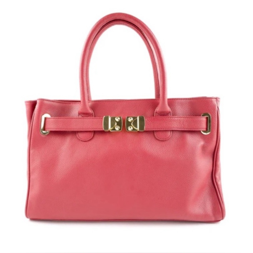 Onna Ehrlich Red Leather Satchel